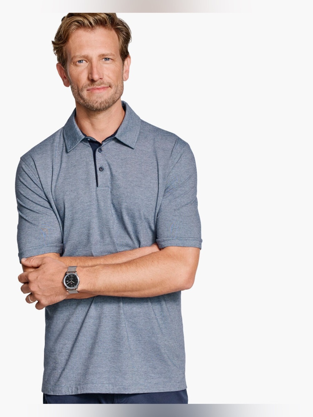 JOHNSTON & MURPHY men’s Fine-Stripe Polo
